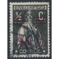 PORTUGAL - 1928 10c on ½c black Ceres, perf. 15:14, used – Michel # 475A