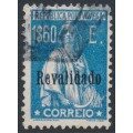 PORTUGAL - 1929 1.60E blue Ceres, overprinted Revalidado, used – Michel # 514