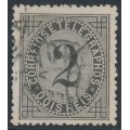PORTUGAL - 1884 2R black Numeral, perf. 13½:13½, used – Michel # 59C