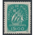 PORTUGAL - 1943 15$00 blue-green Sailing Ship, MNH – Michel # 660