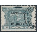 PORTUGAL - 1911 300R on 50R grey-slate/black Postage Due, used – Michel # 194