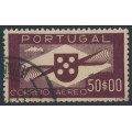 PORTUGAL - 1941 50.00E brown-purple Airmail, used – Michel # 646
