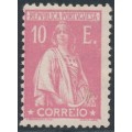 PORTUGAL - 1924 10E rose Ceres, perf. 12:11½, MH – Michel # 297