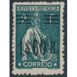 PORTUGAL - 1928 1.60E on 2E green-slate Ceres, perf. 12:11½, MH – Michel # 505