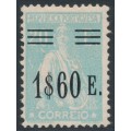 PORTUGAL - 1928 1.60E on 20E green-blue Ceres, perf. 12:11½, MH – Michel # 507