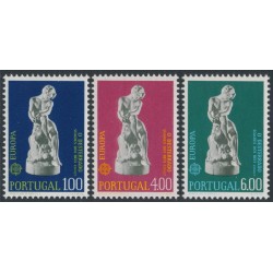 PORTUGAL - 1974 EUROPA (Sculptures) set of 3, MNH – Michel # 1231-1233