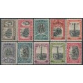 PORTUGAL - 1926 2c to 6c overprints on Independence issues set of 10, MH – Michel # 430-439