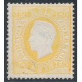 PORTUGAL - 1880 150R lemon-yellow King Luis I, perf. 13½, MH – Michel # 49Cx