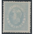 PORTUGAL - 1880 25R grey-blue King Luis I, perf. 13½, MH – Michel # 50C