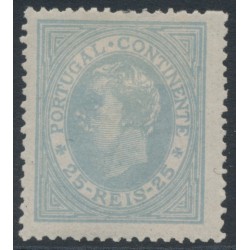 PORTUGAL - 1880 25R grey-blue King Luis I, perf. 13½, MH – Michel # 50C