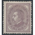 PORTUGAL - 1880 25R grey-purple King Luis I, perf. 13½, MH – Michel # 52C