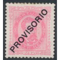 PORTUGAL - 1882 20R carmine King Luis I, o/p PROVISORIO, MH – Michel # 83