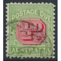AUSTRALIA - 1914 ½d rose-red/green Postage Due, sideways watermark, used – SG # D77a