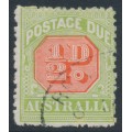 AUSTRALIA - 1913 ½d red/green Postage Due, perf. 12½, crown A watermark, used – SG # D76