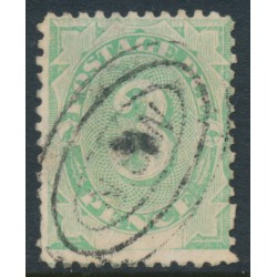 AUSTRALIA - 1902 3d emerald Postage Due, blank at base, used – SG # D4w