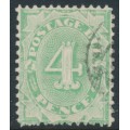 AUSTRALIA - 1903 4d emerald Postage Due, perf. 12:11, upright watermark, used – SG # D26w