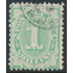 AUSTRALIA - 1902 1/- emerald Postage Due, perf. 12:11, upright watermark, used – SG # D31