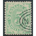 AUSTRALIA - 1903 5/- emerald Postage Due, perf. 12:11, inverted watermark, used – SG # D33