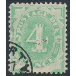 AUSTRALIA - 1902 4d emerald Postage Due, blank base, perf. 12:12, used – SG # D5