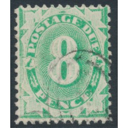 AUSTRALIA - 1904 8d emerald Postage Due, perf. 12:11, inverted watermark, used – SG # D29