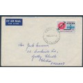 AUSTRALIA - 1964 2/3 Trans-Pacific Cable on an air-mail cover to the UK – ACSC # 411