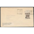 AUSTRALIA - 1960 5d on 4d brown AAT on printed matter cover to Denmark – ACSC # AAT2