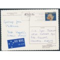 AUSTRALIA - 1987 60c Lionfish on airmail postcard to Denmark – ACSC # 1054