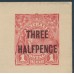 AUSTRALIA - 1918 THREE HALFPENCE on 1d red KGV postcard, unused – ACSC # P50
