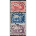 AUSTRALIA - 1937 2d to 9d NSW Anniversary set of 3, used – SG # 193-195
