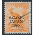 AUSTRALIA - 1946 ½d orange Kangaroo overprinted BCOF, used – SG # J1