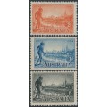 AUSTRALIA - 1934 2d to 1/- Centenary of Victoria set of 3 perf. 10½, MNH – SG # 147-149