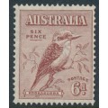 AUSTRALIA - 1932 6d red-brown Kookaburra, MNH – SG # 146