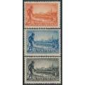 AUSTRALIA - 1934 2d to 1/- Centenary of Victoria set of 3 perf. 11½, MH – SG # 147a-149a