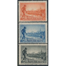 AUSTRALIA - 1934 2d to 1/- Centenary of Victoria set of 3 perf. 11½, MH – SG # 147a-149a