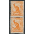 AUSTRALIA - 1942 ½d orange Kangaroo, CofA watermark, coil pair, MNH – SG # 179b