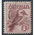 AUSTRALIA - 1914 6d maroon engraved Kookaburra, used – ACSC # 60A