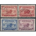 AUSTRALIA - 1934 2d to 9d MacArthur Centenary set of 4, used – SG # 150-152+150a