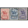 AUSTRALIA - 1935 2d to 2/- KGV Silver Jubilee set of 3, used – SG # 156-158