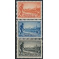 AUSTRALIA - 1934 2d to 1/- Centenary of Victoria set of 3 perf. 10½, MH – SG # 147-149