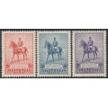 AUSTRALIA - 1935 2d to 2/- KGV Silver Jubilee set of 3, MH – SG # 156-158