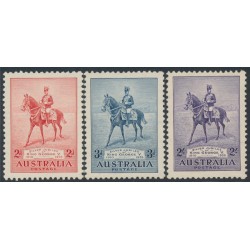 AUSTRALIA - 1935 2d to 2/- KGV Silver Jubilee set of 3, MH – SG # 156-158