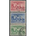 AUSTRALIA - 1936 2d to 1/- South Australia Centenary set of 3, used – SG # 161-163