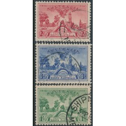 AUSTRALIA - 1936 2d to 1/- SA Centenary set of 3, used – SG # 161-163