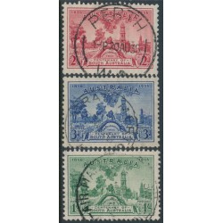 AUSTRALIA - 1936 2d to 1/- SA Centenary set of 3, used – SG # 161-163