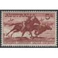 AUSTRALIA - 1961 5/- red-brown Cattle on cream paper, MNH – SG # 327