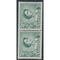 AUSTRALIA - 1959 3d blue-green QEII, coil pair, MNH – SG # 311a