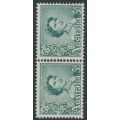 AUSTRALIA - 1959 3d blue-green QEII, coil pair, MNH – SG # 311a