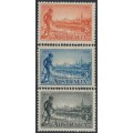 AUSTRALIA - 1934 2d to 1/- Centenary of Victoria set of 3 perf. 11½, MNH – SG # 147a-149a