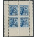 AUSTRALIA - 1928 3d blue Kookaburra M/S, MH – SG # MS106a