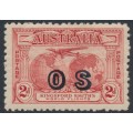 AUSTRALIA - 1931 2d red Kingsford Smith Airmail, overprinted OS, MH – SG # O123